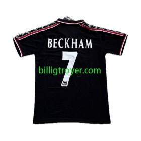 Billige Fotballdrakter Manchester United Beckham 7 Retro Tredjedraktsett 1998-1999 Kortermet